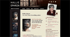 Desktop Screenshot of hallieephron.com